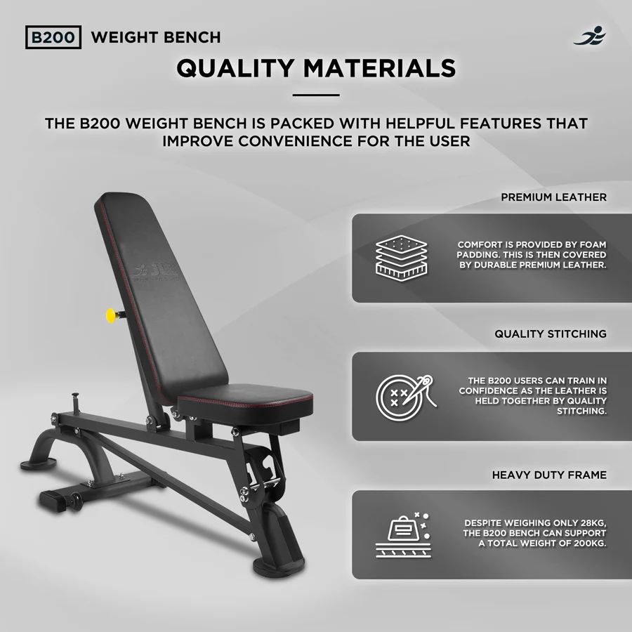B200 Adjustable Weight Bench - Image 4