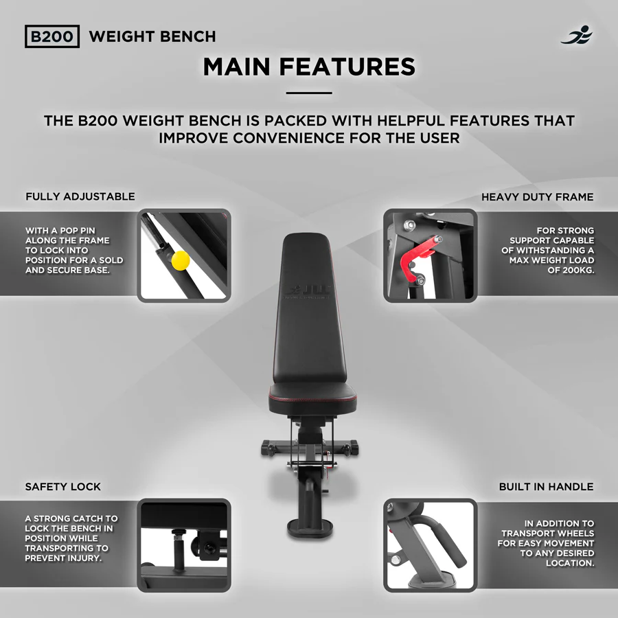 B200 Adjustable Weight Bench - Image 5