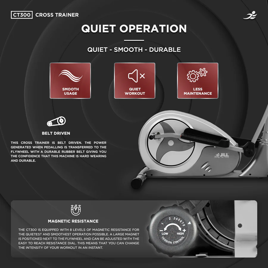 CT300 Cross Trainer Magnetic Resistance Cross Trainer/ Elliptical - Image 5