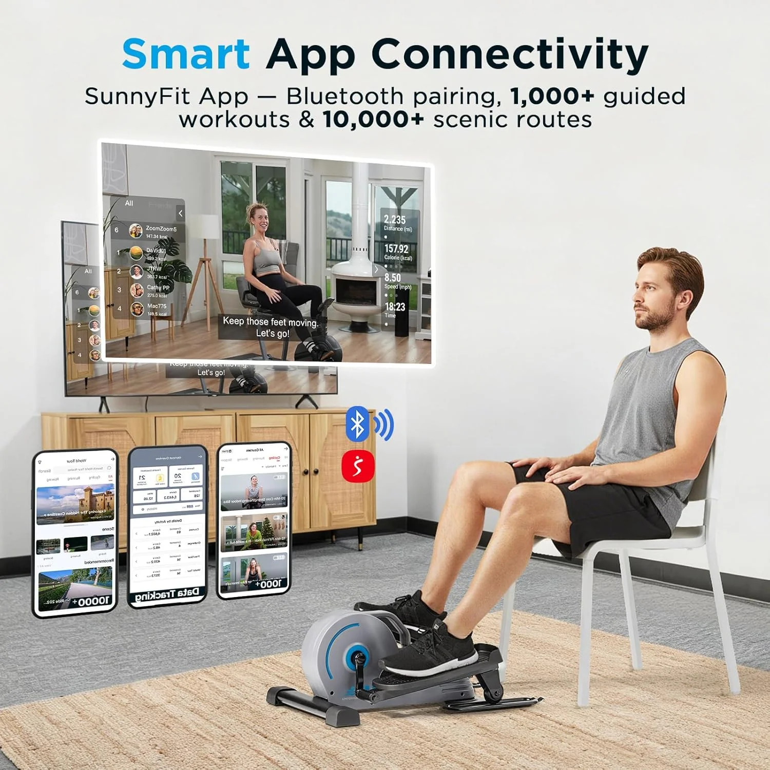 JLL E120 Smart Mini Elliptical - Image 4