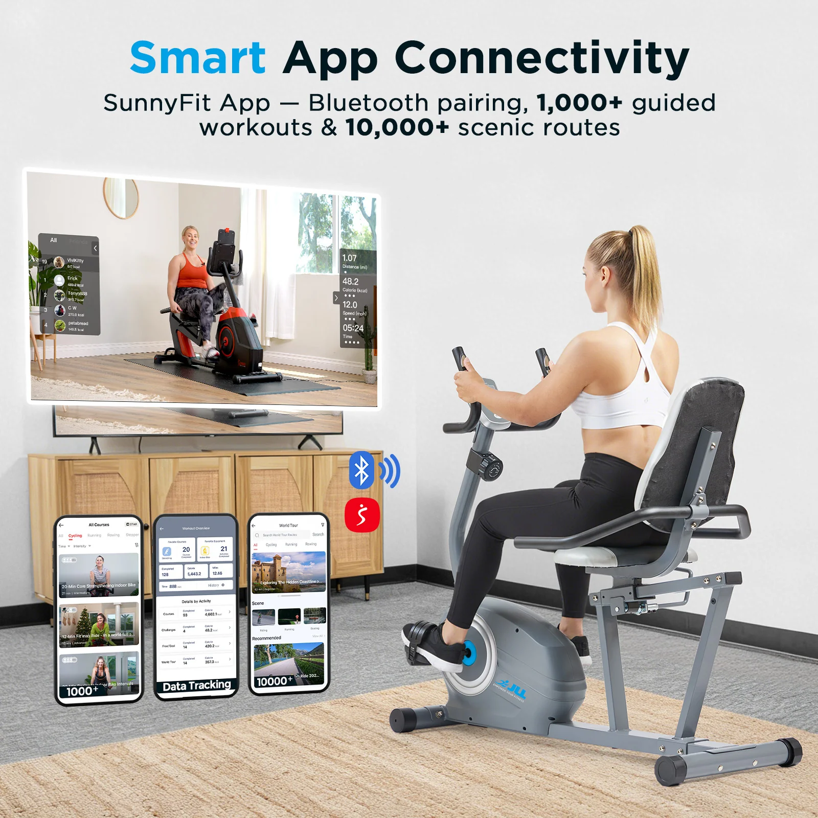 Smart Magnetic Recumbent Bike - Image 4