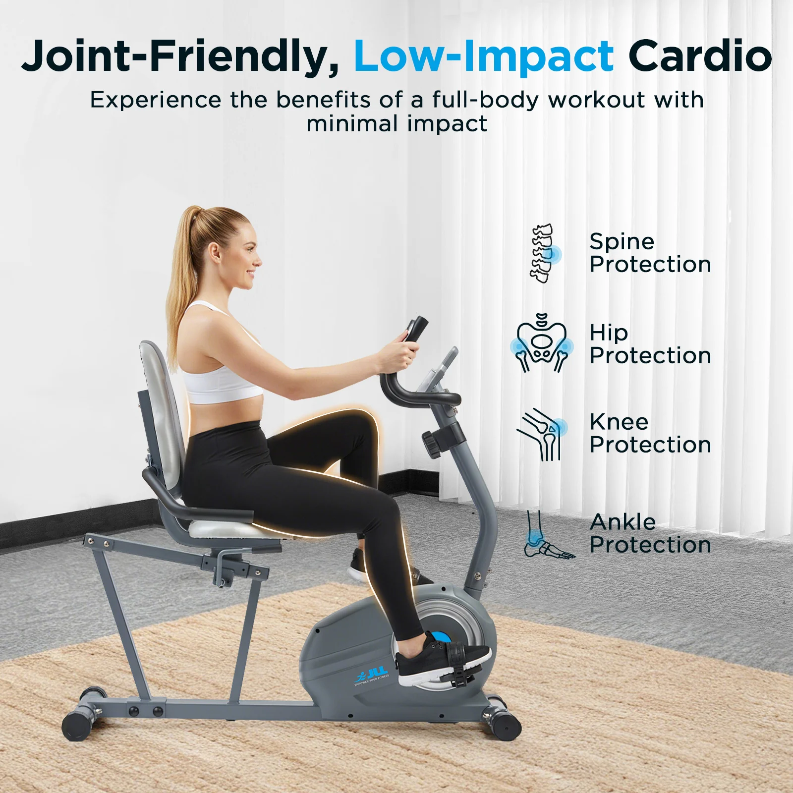 Smart Magnetic Recumbent Bike - Image 5