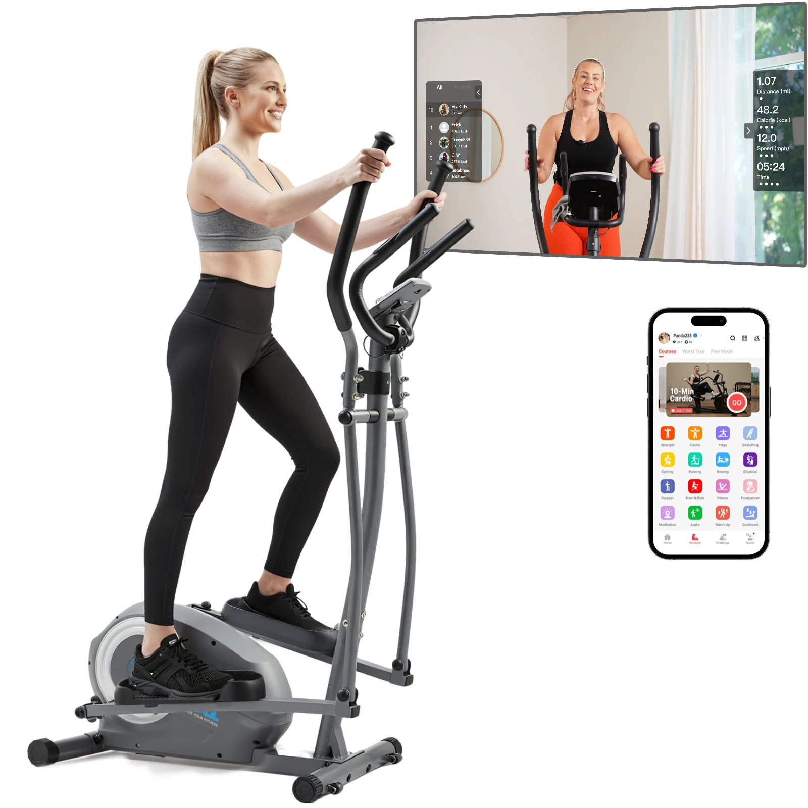 Magnetic Smart Elliptical Cross Trainer - Image 3