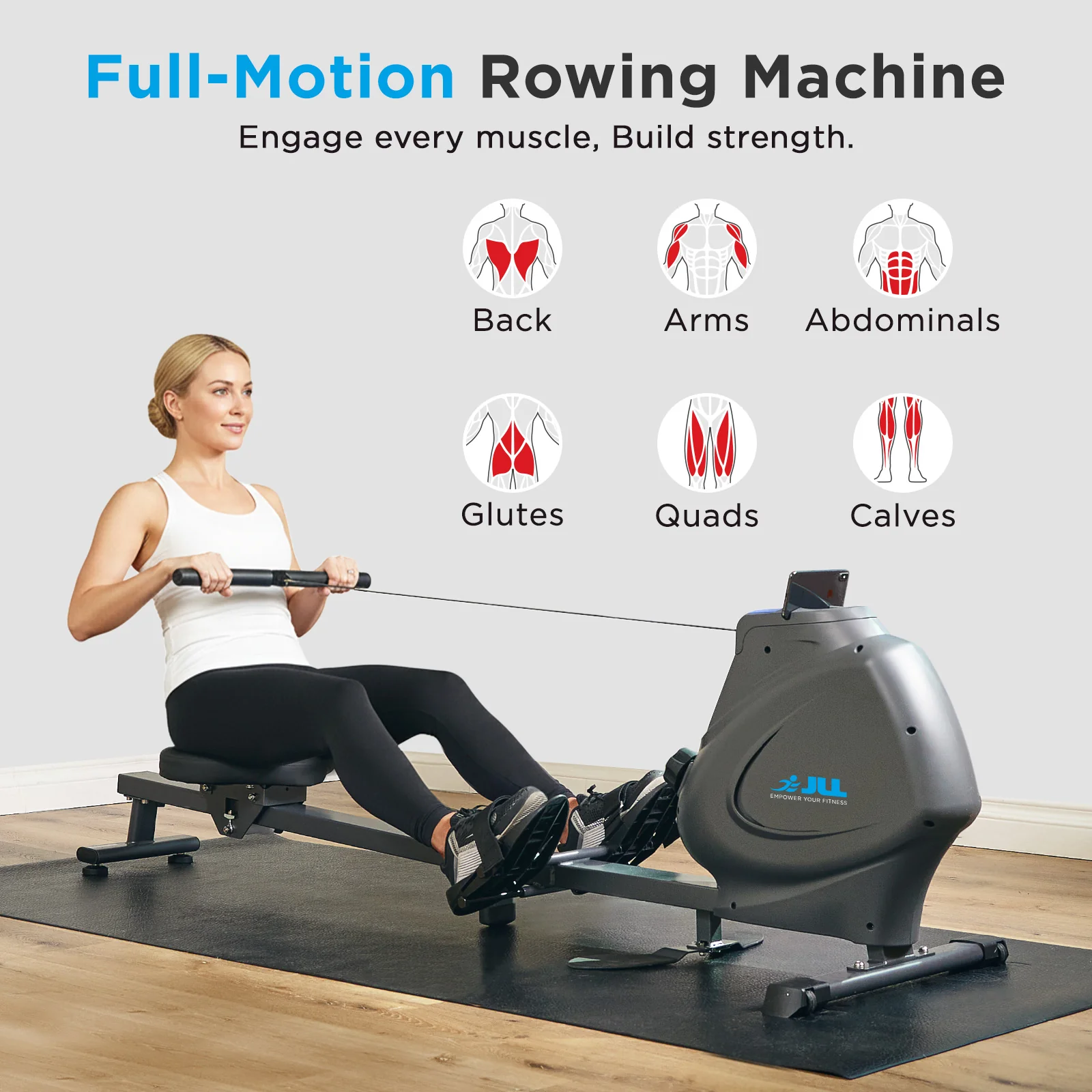 Multi-Function Premium Magnetic Rowing Machine - Image 5