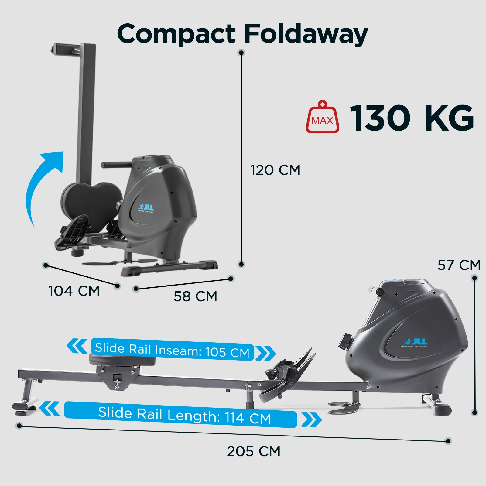 Multi-Function Premium Magnetic Rowing Machine - Image 9
