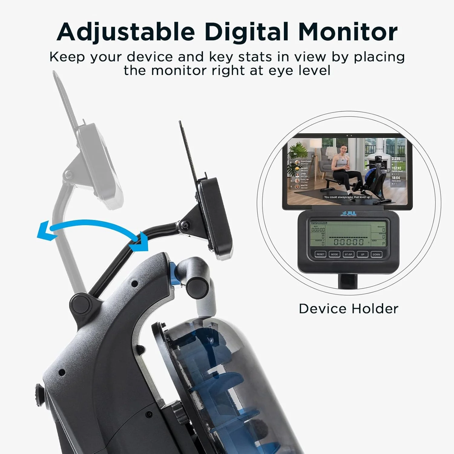 Premium Magnetic Water Rowing Machine - Image 5