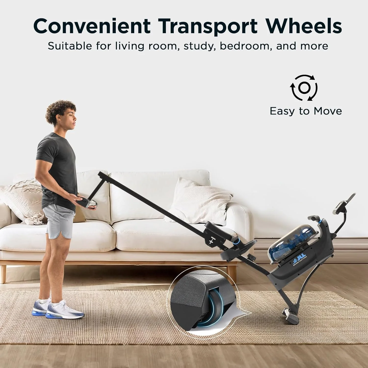 Premium Magnetic Water Rowing Machine - Image 7