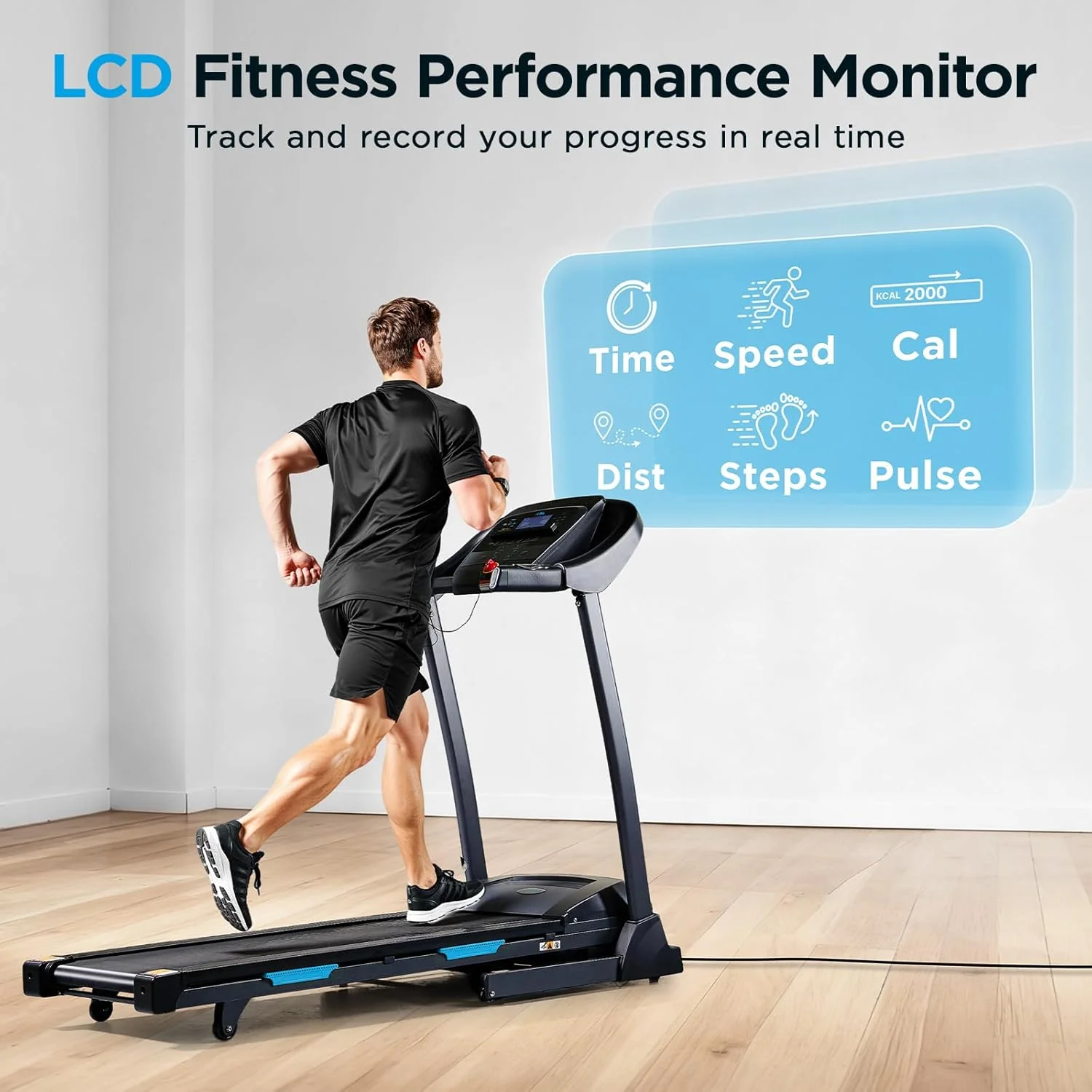 JLL T110 Folding Auto-Incline Smart Treadmill - Image 4