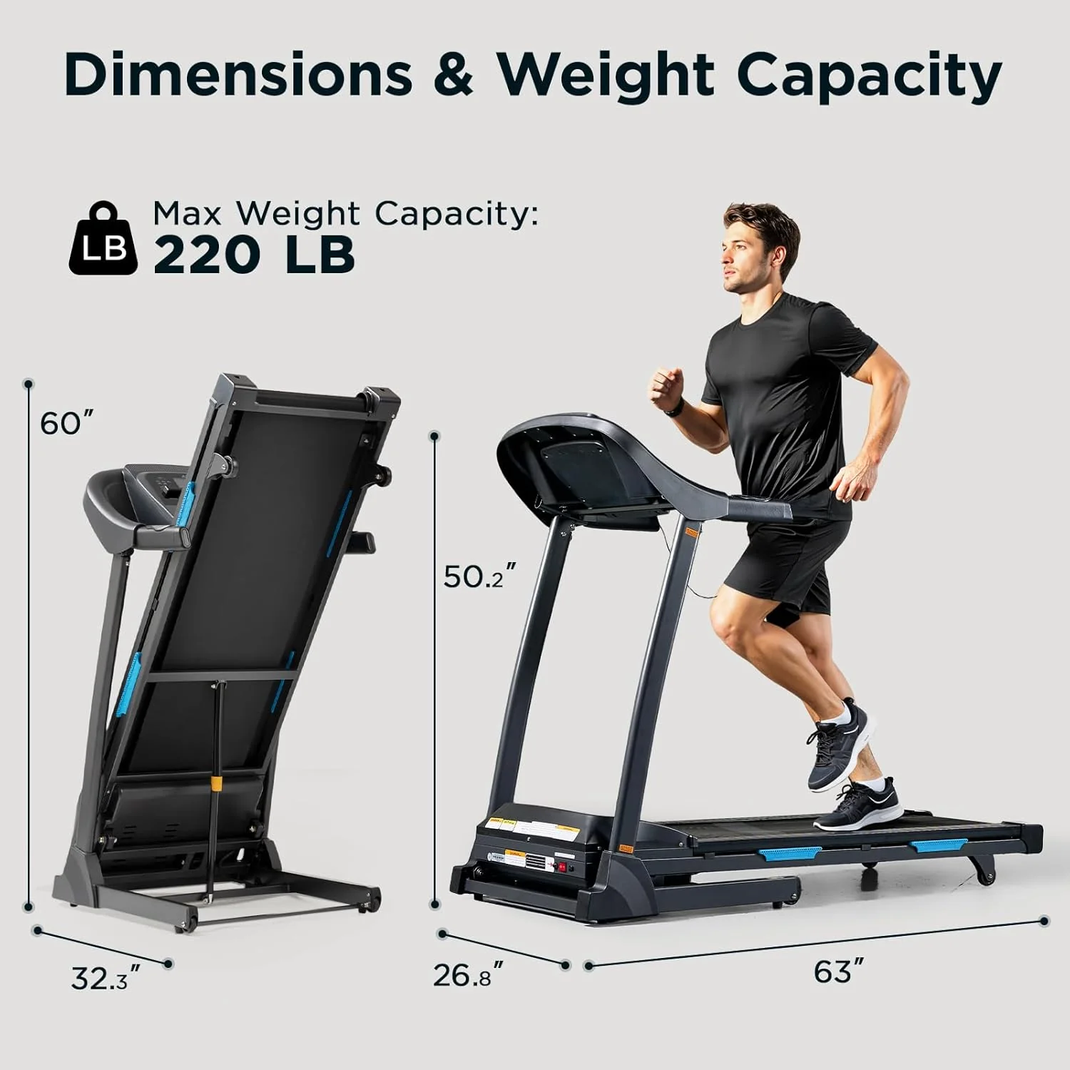 JLL T110 Folding Auto-Incline Smart Treadmill - Image 8