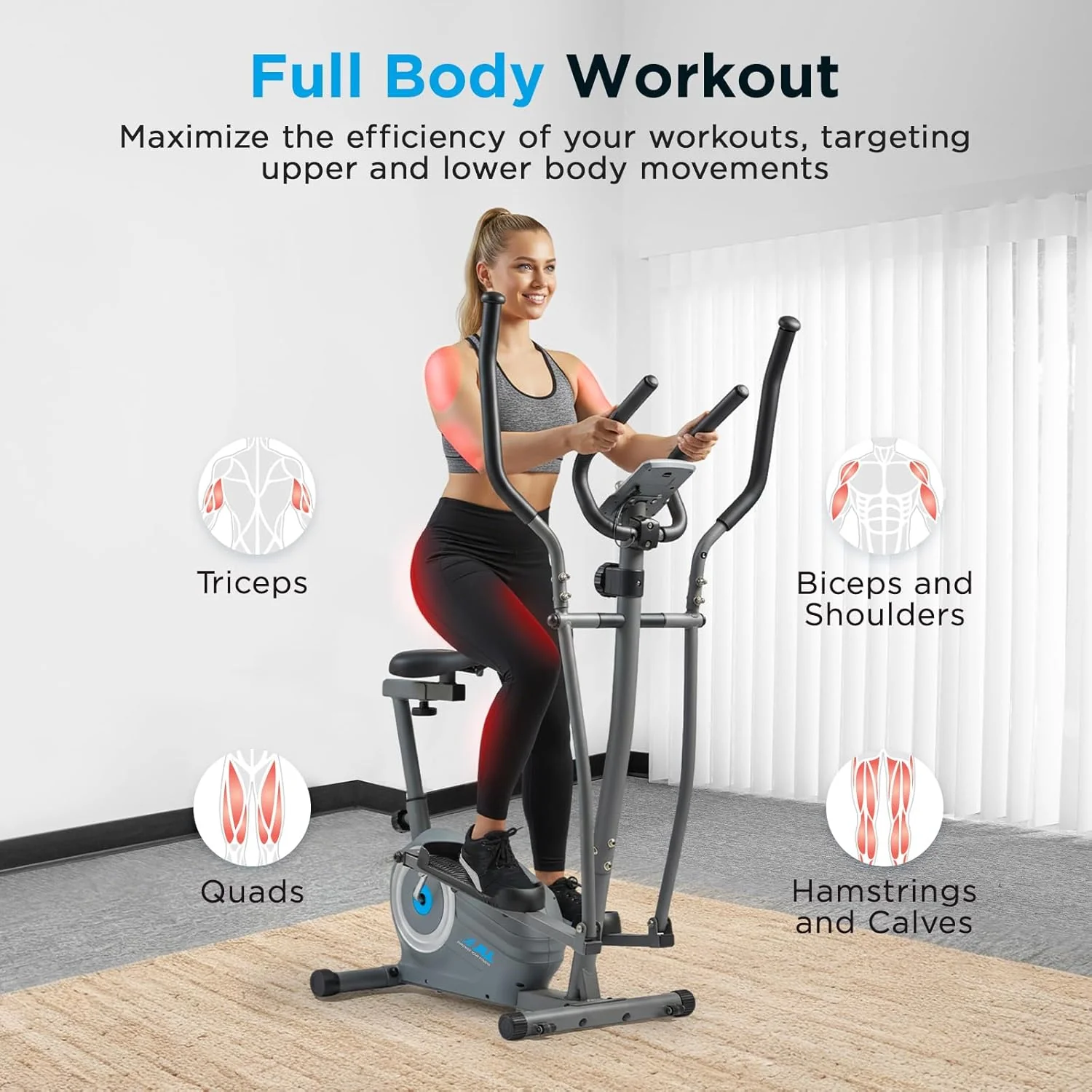 JLL E110 Smart Upright Elliptical & Full-Body Cross Trainer - Image 4
