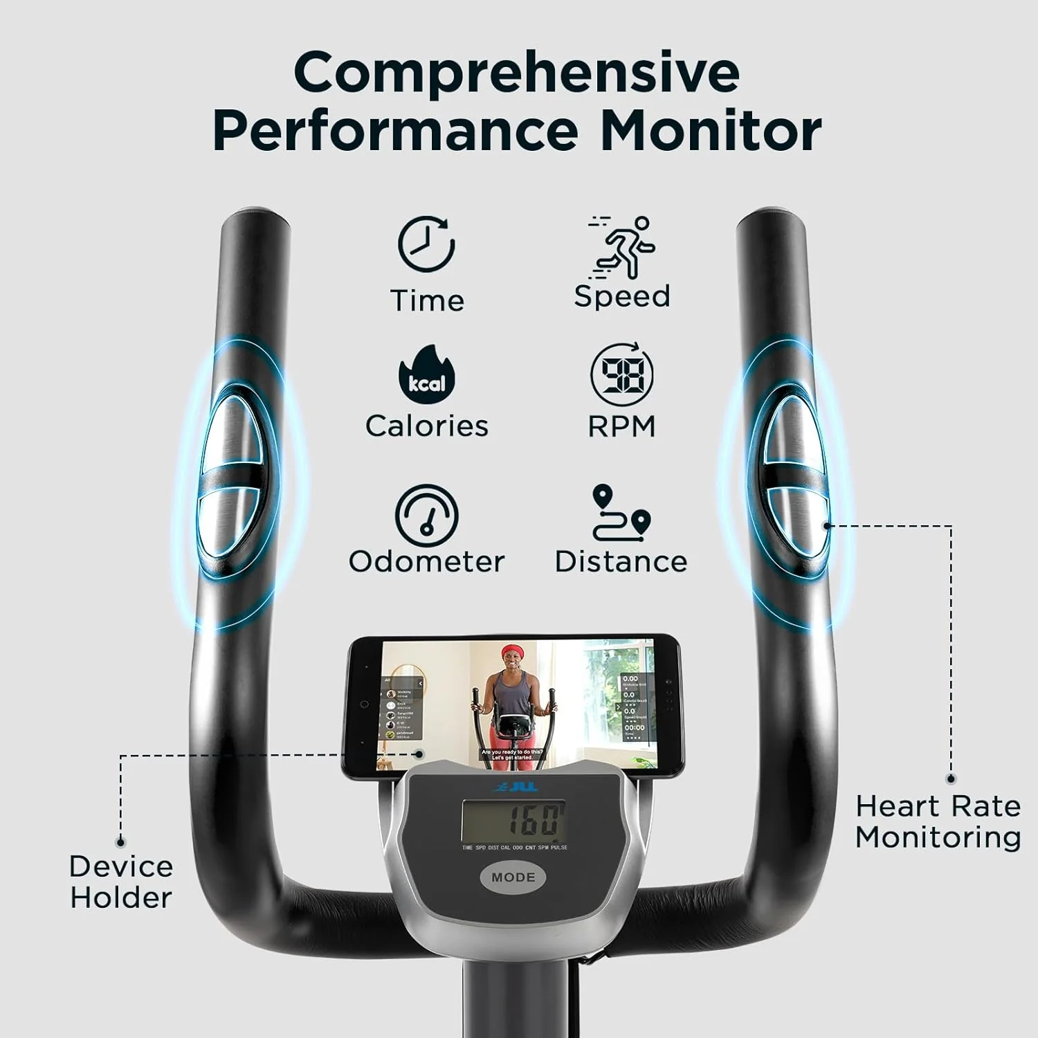 JLL E110 Smart Upright Elliptical & Full-Body Cross Trainer - Image 5