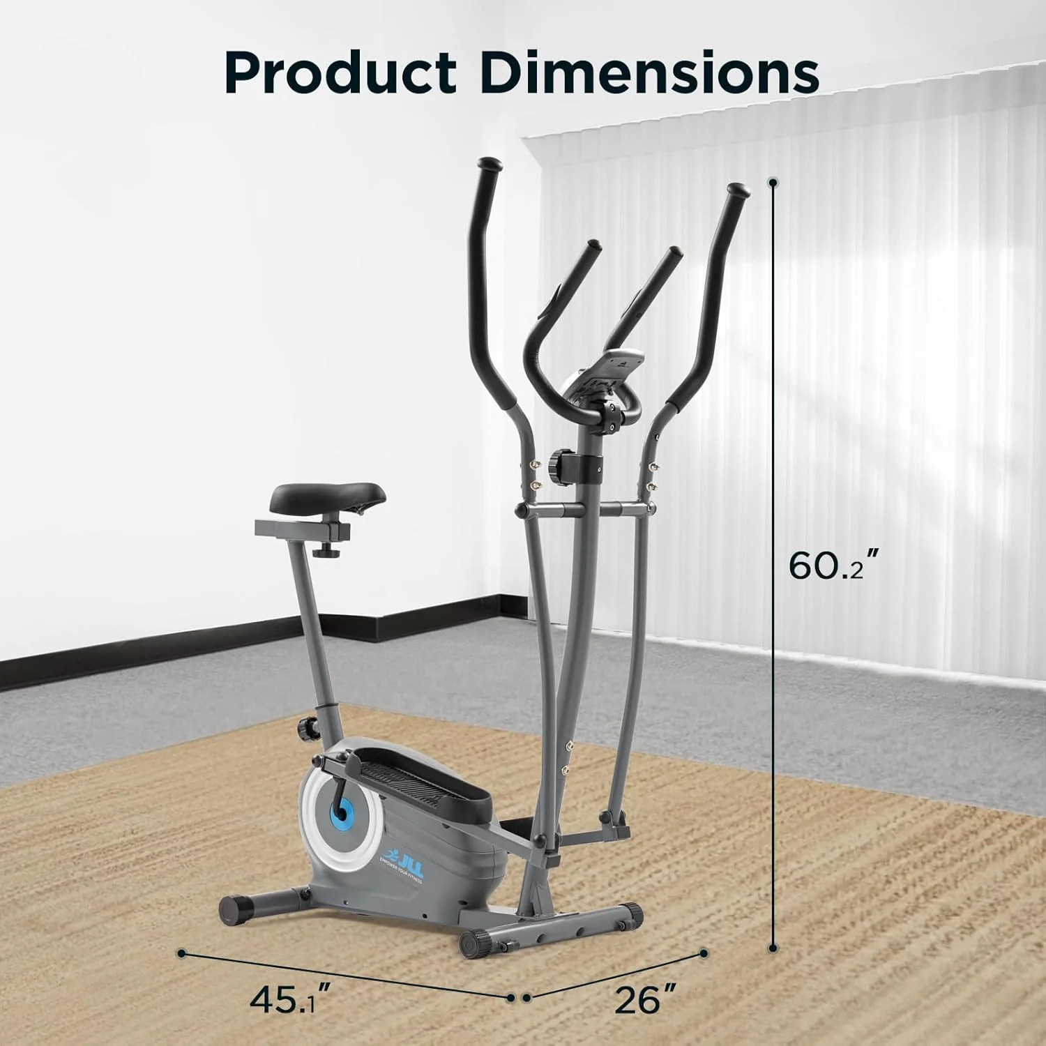 JLL E110 Smart Upright Elliptical & Full-Body Cross Trainer - Image 7