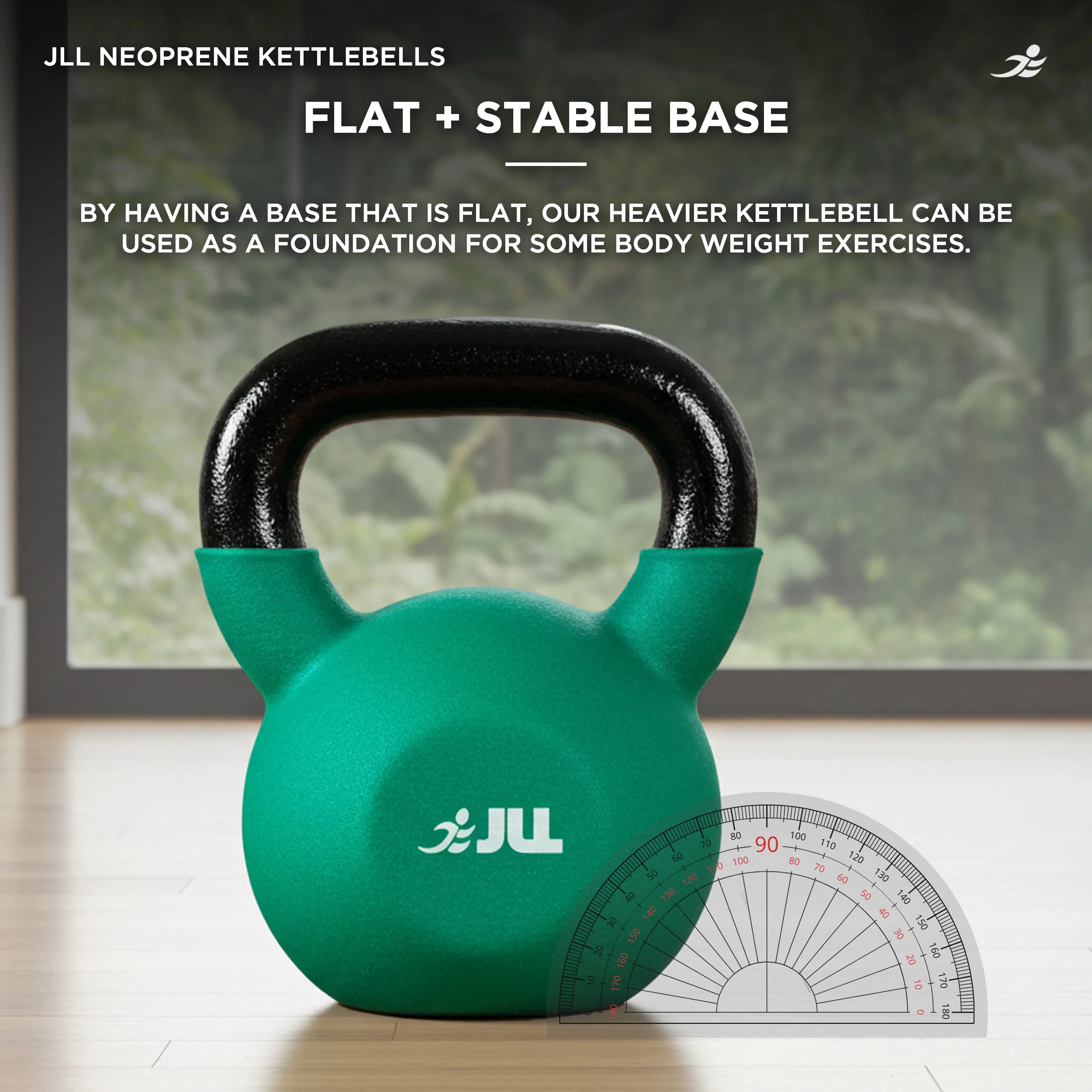 Neoprene Covered Cast Iron Kettlebells 4kg, 8kg + 12kg - Image 3