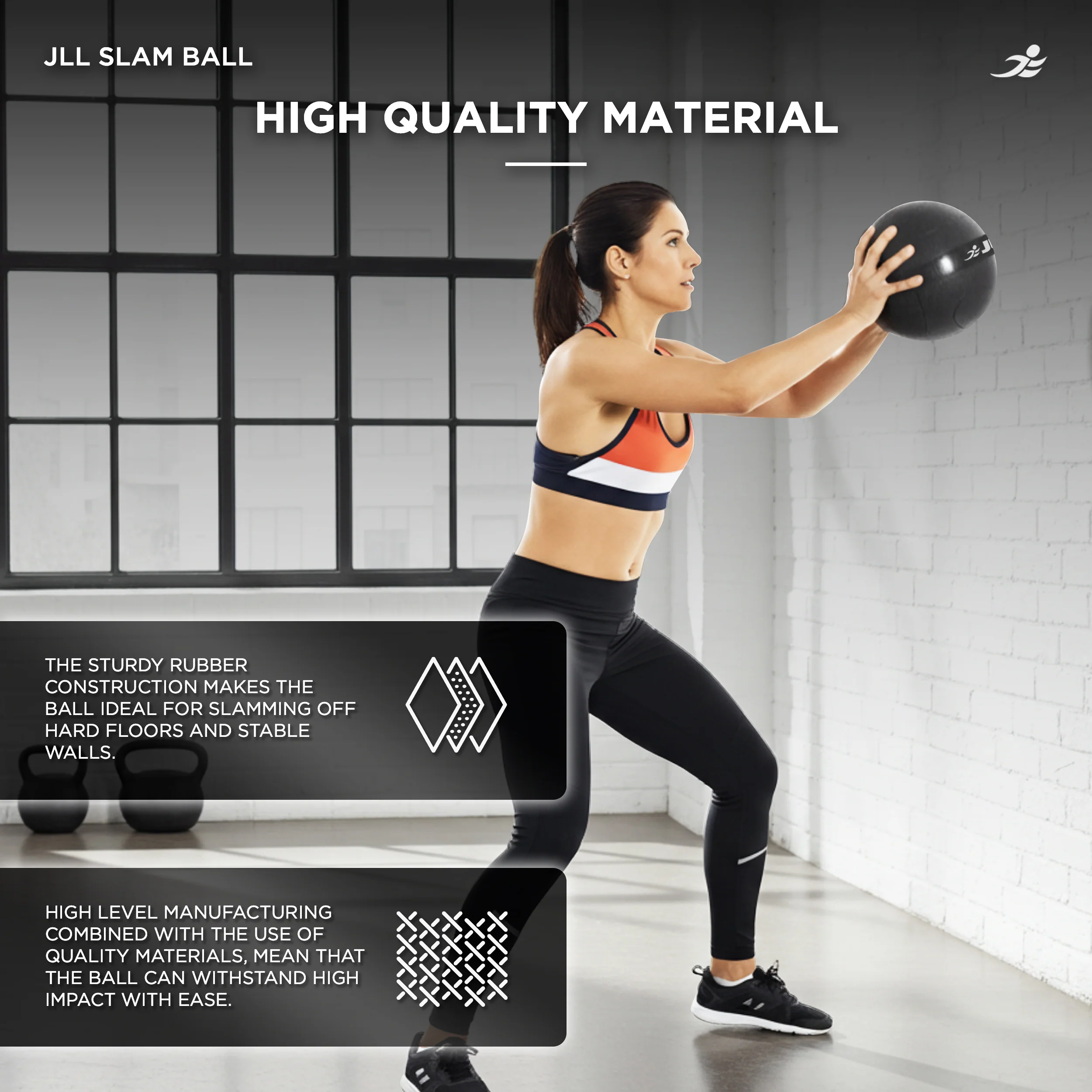 Heavy Duty Slam Ball - Available in 5kg, 10kg, 12kg & 15kg - Image 7