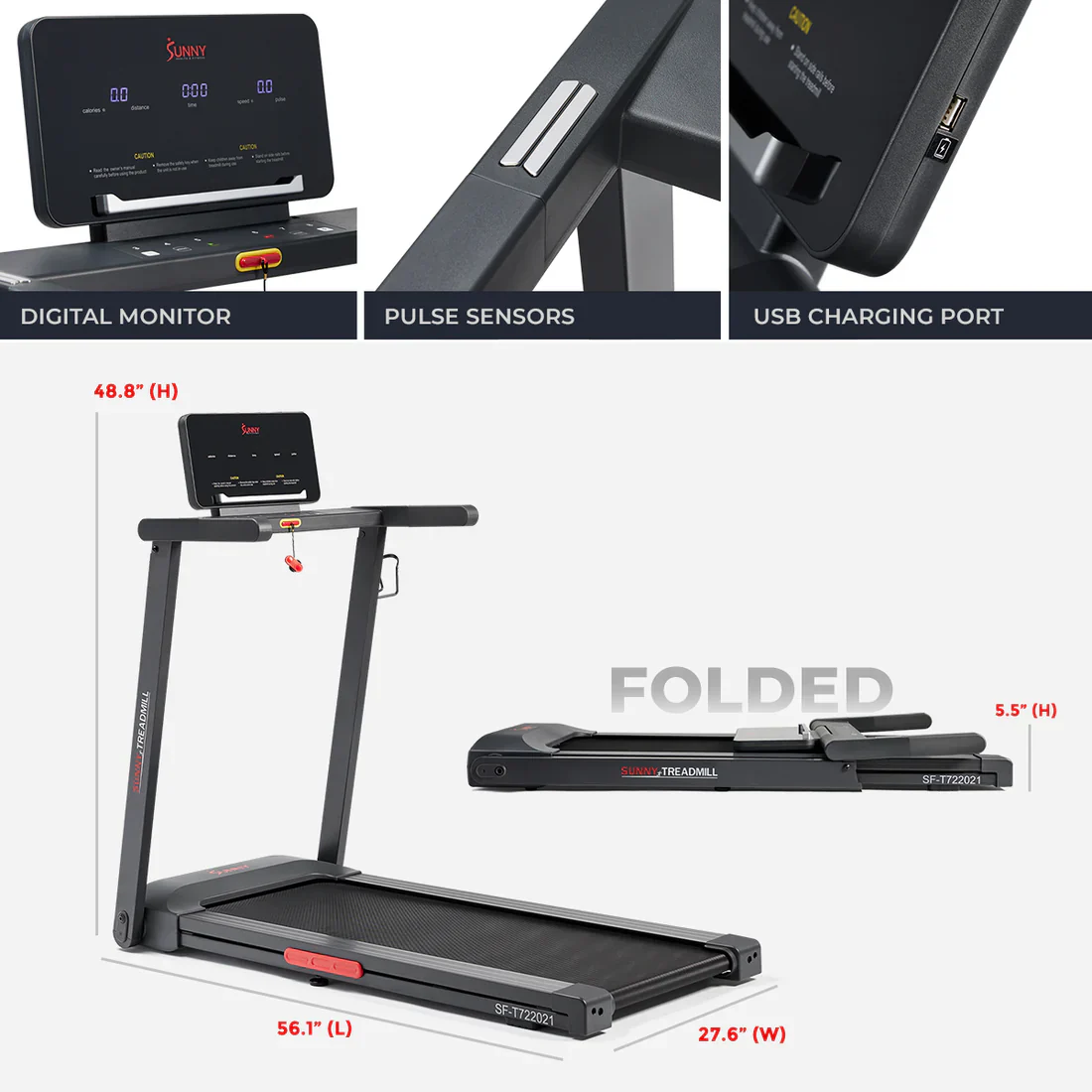 Slim Interactive Smart Foldable Treadmill - Image 7