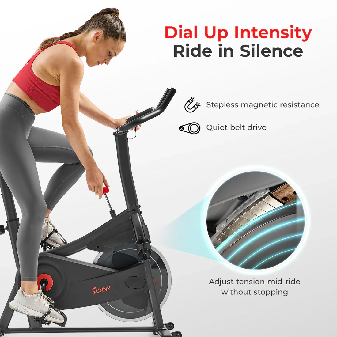 Active 100 Smart Magnetic Cycling Exercise Bike - Image 4