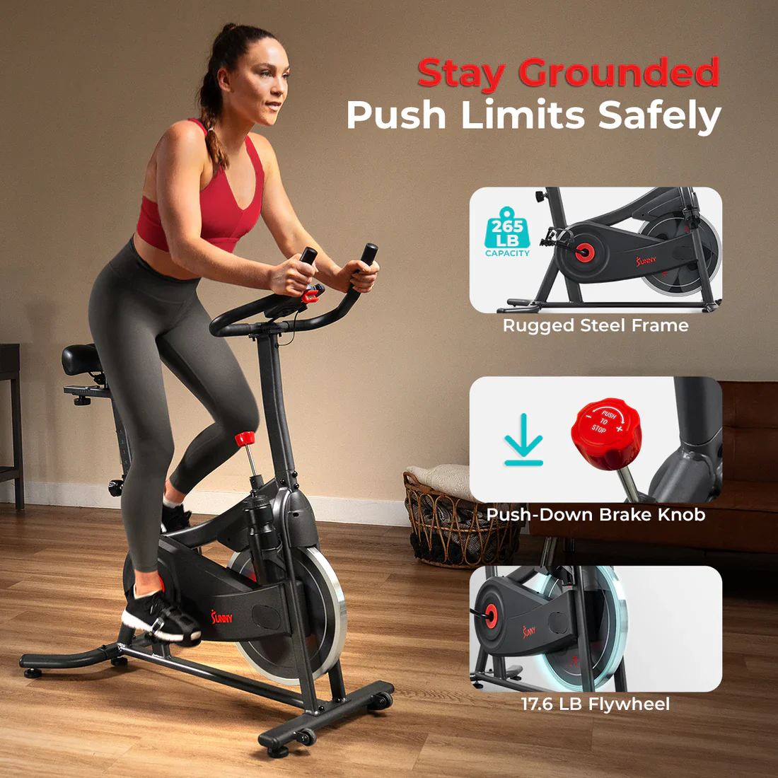 Active 100 Smart Magnetic Cycling Exercise Bike - Image 5