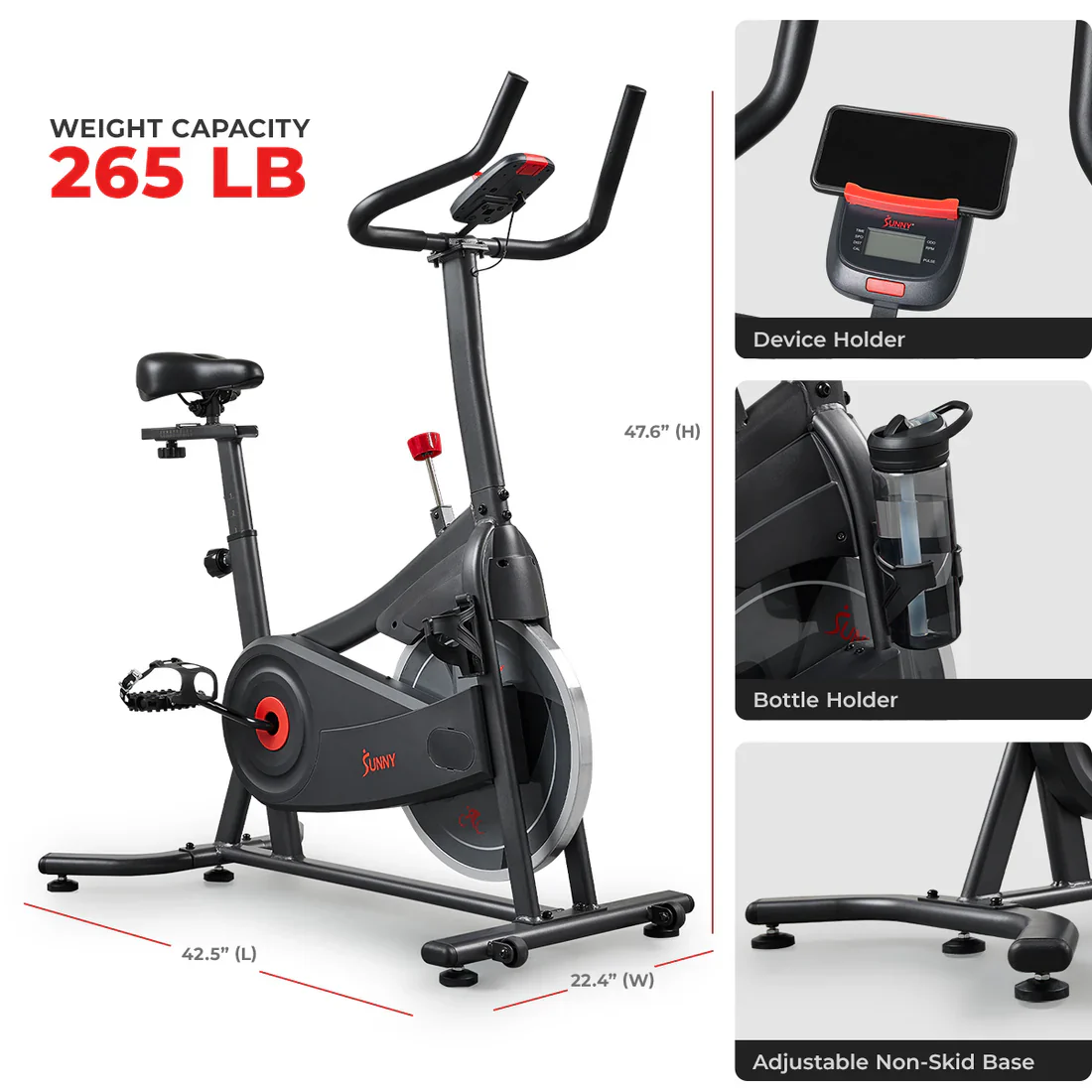 Active 100 Smart Magnetic Cycling Exercise Bike - Image 7