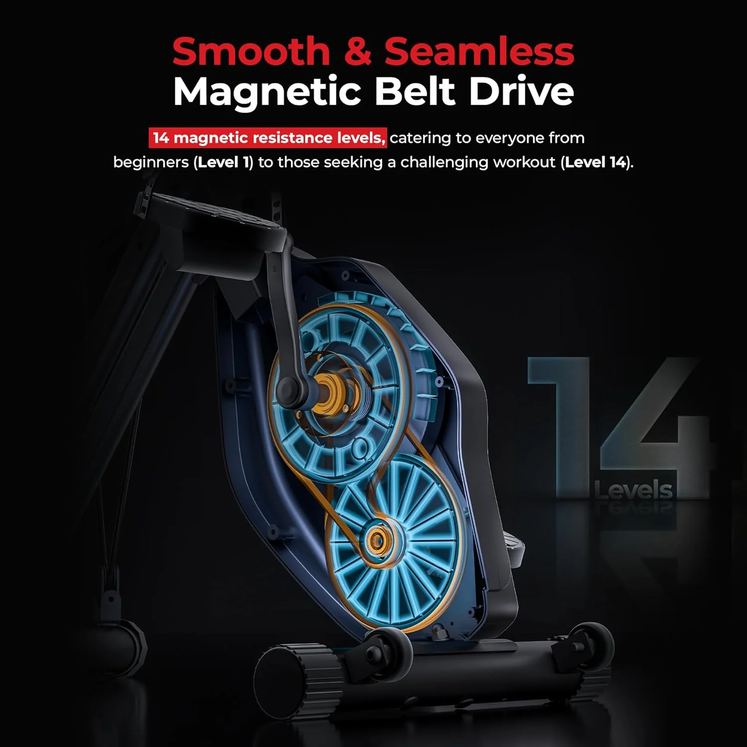 Foldable Magnetic Stationary Exercise X-Bike Pro - Image 6