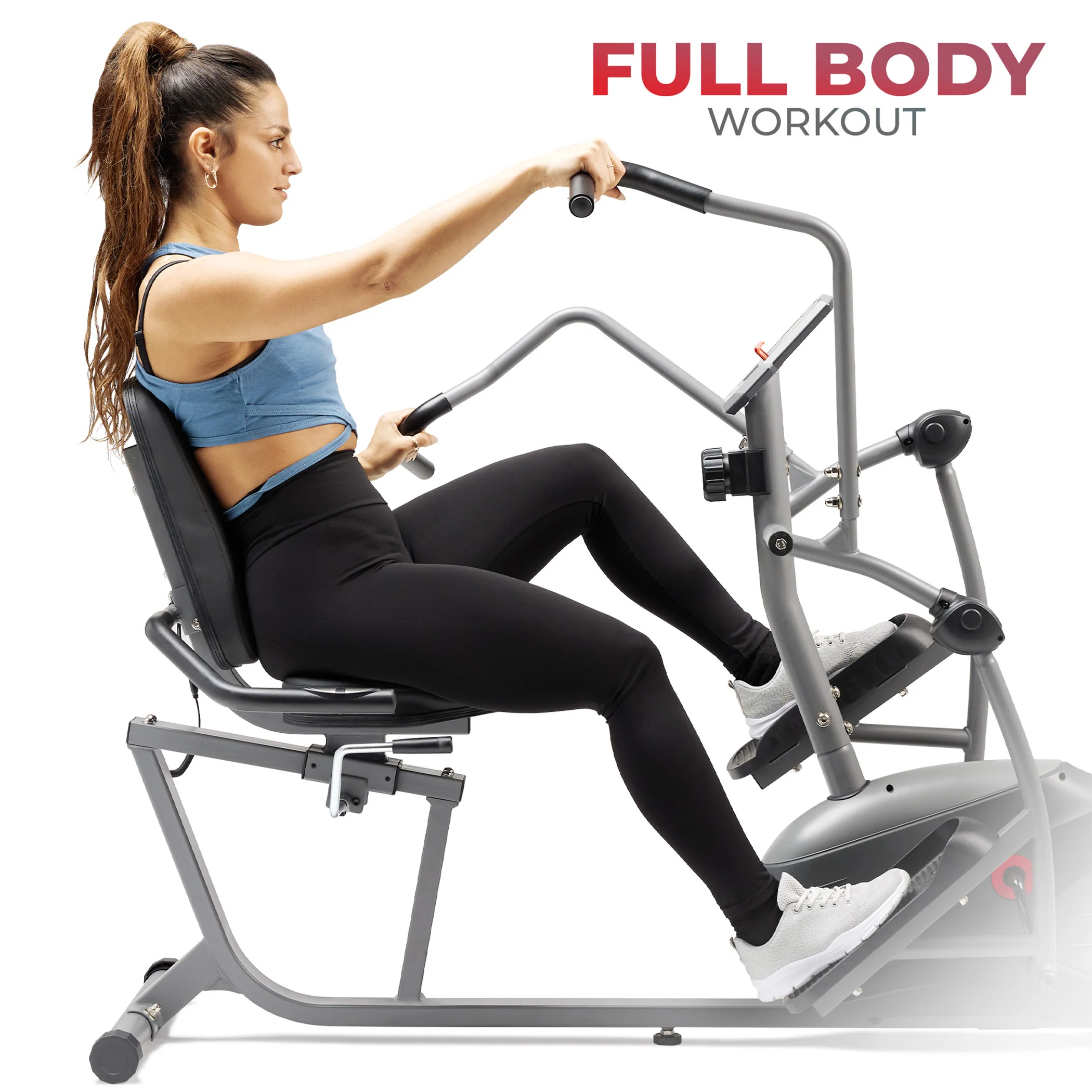 Performance Interactive Recumbent Cross Trainer Elliptical Bike - Image 5