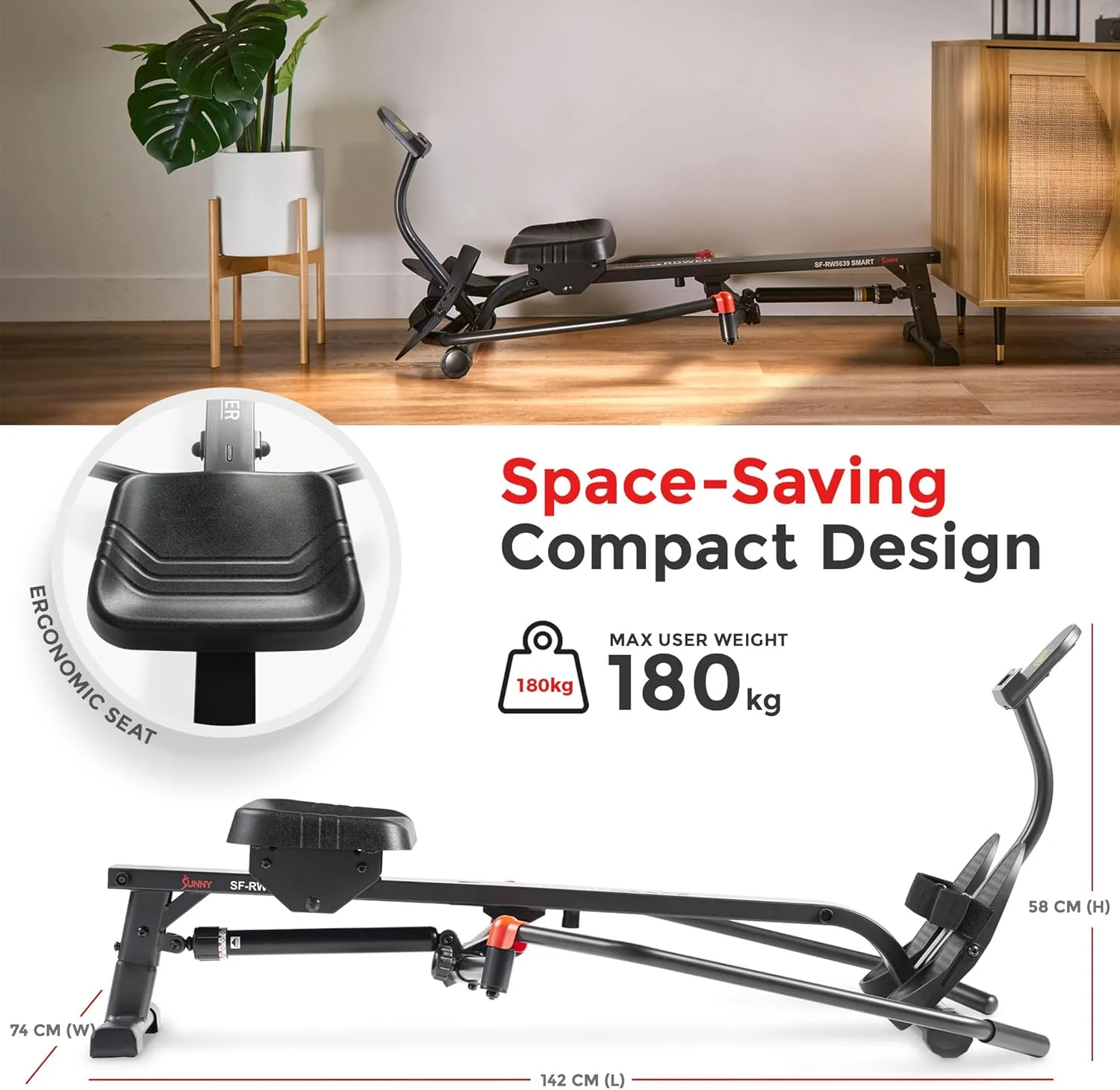 Compact Full-Motion Rowing Machine - Image 5